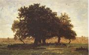 Group of Oaks at Apremont in the Forest of Fontainebleau (mk05) Theodore Rousseau